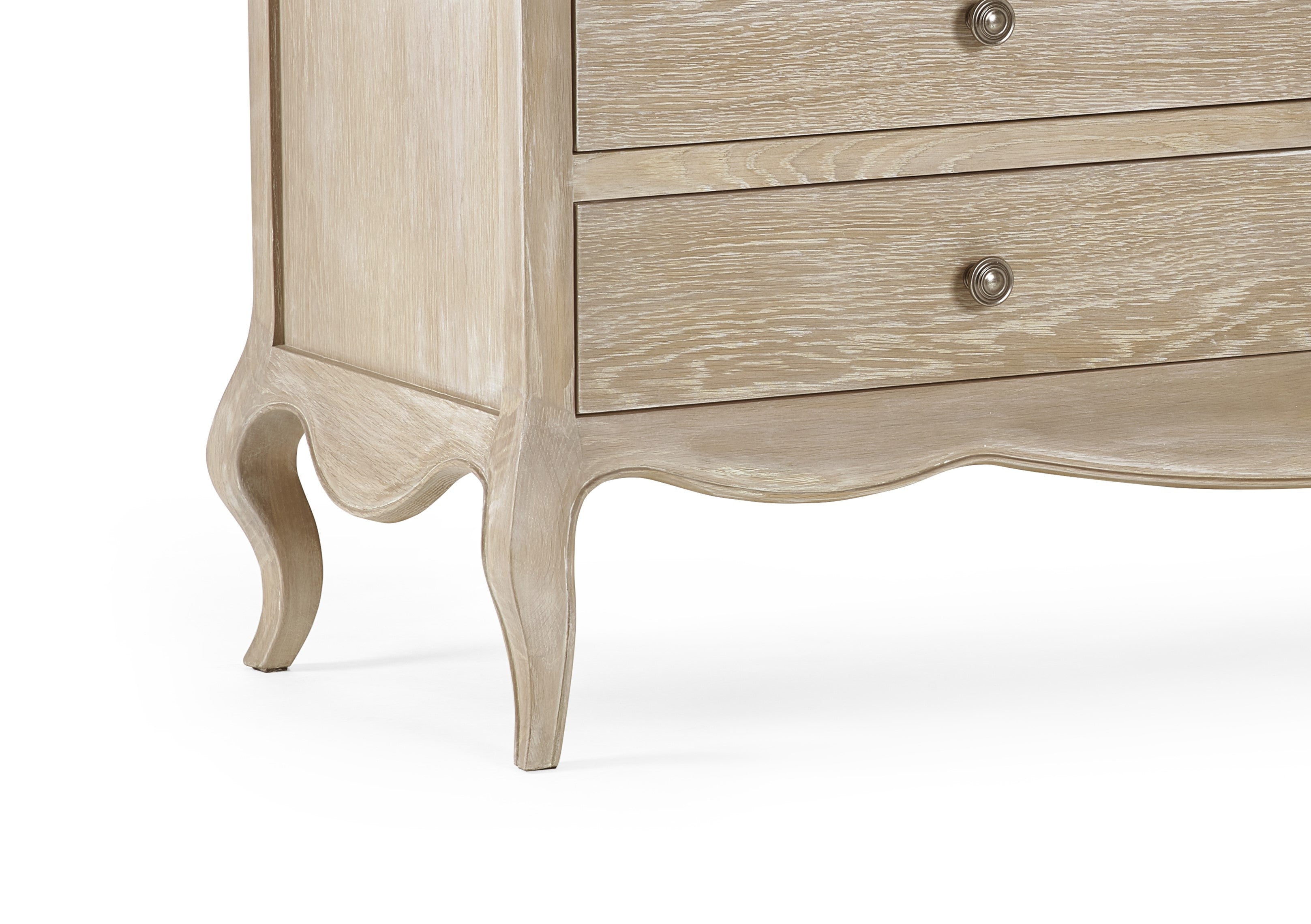 Alda Oak Wood Chest of Drawers Wide